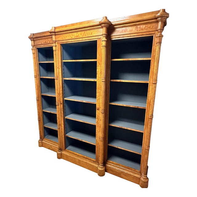 Antique Open Bookcase in Elm For Sale