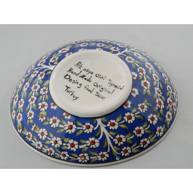 Early 21st Century Tree of Life Design Turkish Ceramic Bowl For Sale - Image 5 of 6