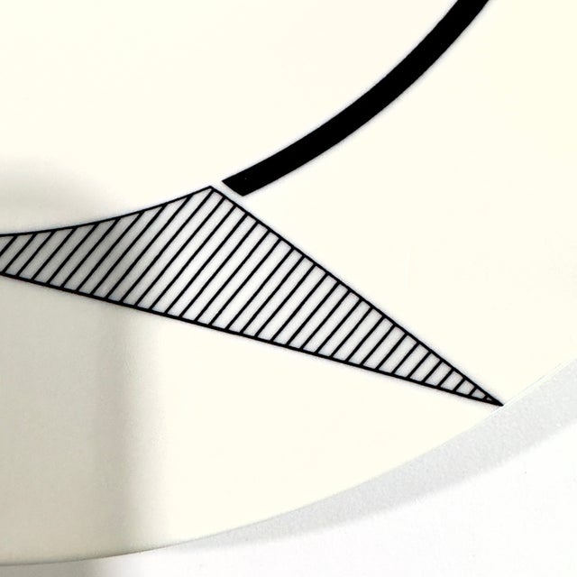 Glorious Postmodern Black & White Geometric ‘Angles’ Dinner & Side Plates by Christopher Stuart Circa 1995 - Place Settings for 4 / 8 Pieces For Sale - Image 11 of 13