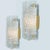 Waved Glass & Gold Wall Lights from Kalmar, 1970s, Set of 2 For Sale - Image 13 of 16
