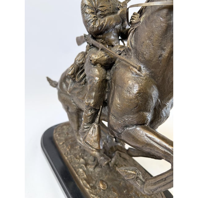 Trooper of the Plains, Bronze Piece After Remington - 19" H For Sale - Image 11 of 18