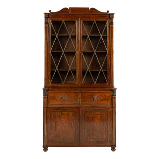 English Regency Bookcase in Mahogany For Sale