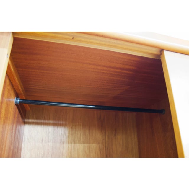 Teak Double Sliding Door Wardrobe from Austinsuite, 1960s For Sale - Image 11 of 12