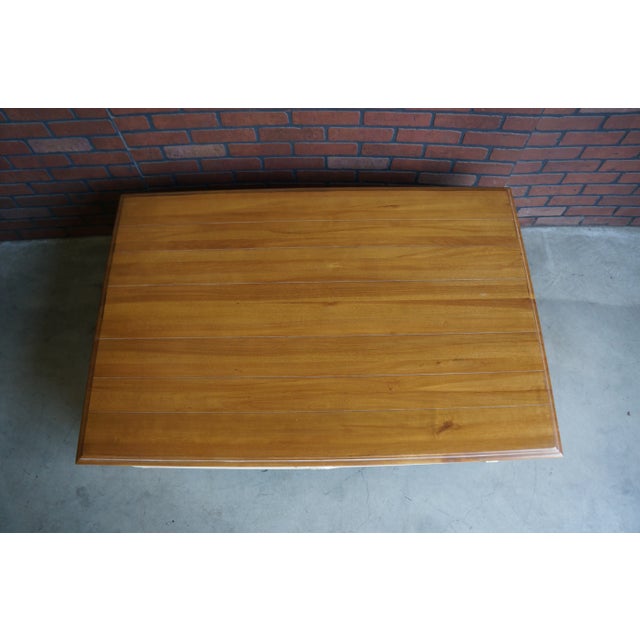 Wood Ethan Allen Country French Coffee Table For Sale - Image 7 of 8
