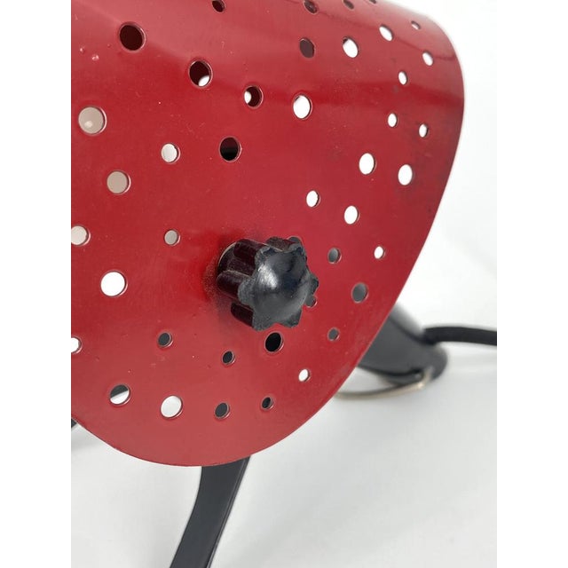 Table Lamp with Perforated Shade by Ernst Igl for Hillebrand, 1950s For Sale - Image 10 of 18
