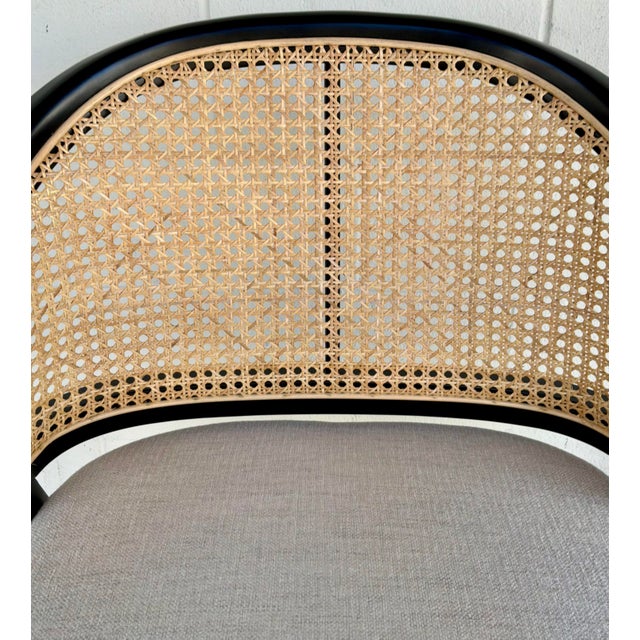 2020s Organic Modern Cane Dining Chairs Set of 4 For Sale - Image 5 of 8