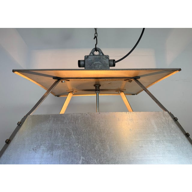 Large Industrial Factory Pendant Lamp from Elektrosvit, 1970s For Sale - Image 15 of 18
