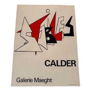 Alexander Calder “Stabiles” Galerie Maeght Exhibition Poster, Paris, 1963 For Sale