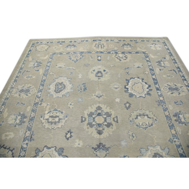 Early 21st Century Modern Turkish Oushak Rug 9'2" x 11'6" For Sale - Image 5 of 7