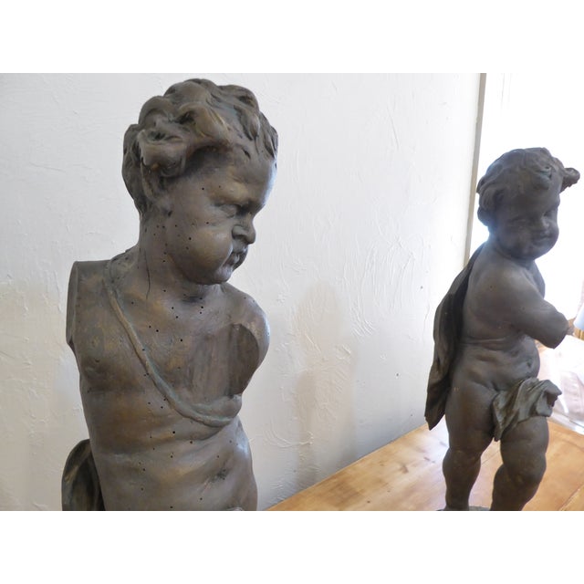 Rococo 19th Century Continental Carved Putti - A Pair For Sale - Image 3 of 6