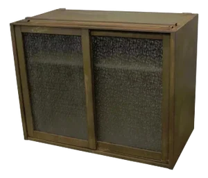 Remington Rand Industrial Green Steel Metal Stacking Barrister Storage Cabinet B