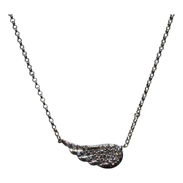 The Wing: White Gold Bracelet with Diamond Wings For Sale