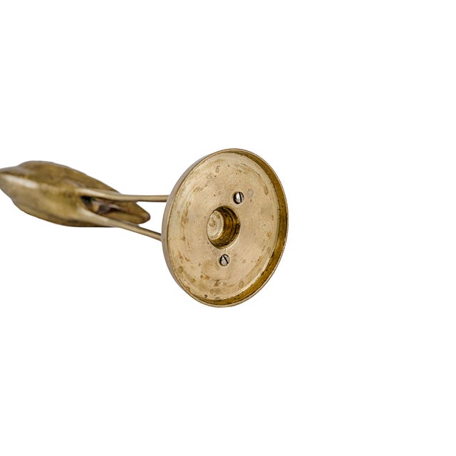 Mid-Century Modern Leonard Brass Crane Figurines (12") For Sale In Tulsa - Image 6 of 15