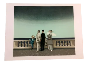Mid Century Modern Unframed By the Sea Jan Balet Hand Signed Lithograph 3/300