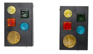 Mid-Century Modern Alchemy Wall Lights Objects by Raak Amsterdam, 1968, Set of 2