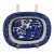 Antique Allertons LTD Blue Willow 8" Oval Vegetable Bowl Made in Staffordshire England C. 1929-1942 For Sale