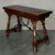 20th century Spanish console fold out farm table Works as both a dining table and console. Measure extended : 31.49in....