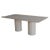 Rectangular Top 200 Muted Beige Travertine Dining Table by Beije Avenue For Sale - Image 9 of 9