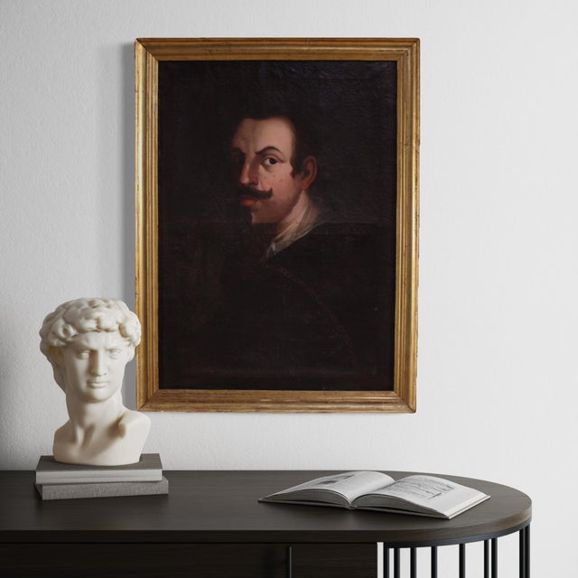 Spanish Artist, Portrait of a Gentleman, 1780, Oil on Canvas, Framed For Sale - Image 13 of 16