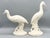 Bitossi Pair of 1984 Hand-Signed Cream Ceramic Crane Sculptures – Hollywood Regency / Coastal / Art Deco Revival For Sale - Image 4 of 12
