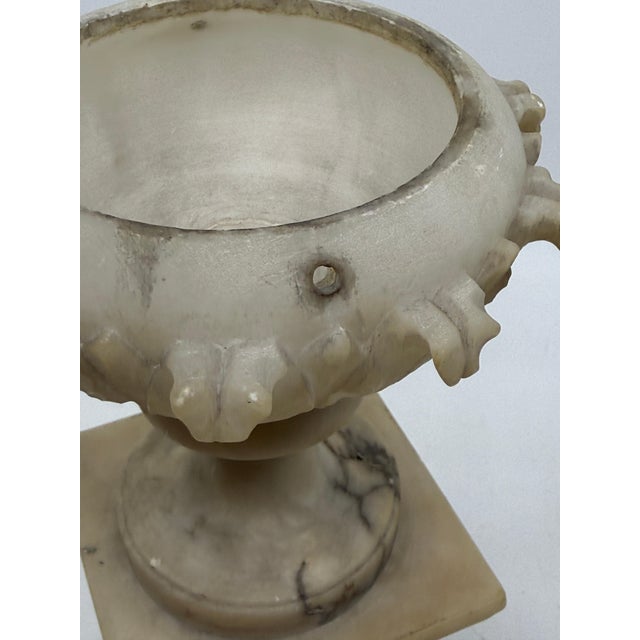 Italian 19th Century Grand Tour NeoClassical Alabaster Carved Urn For Sale - Image 3 of 18