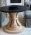 Tan Custom Hand-Carved Center Table With Black Stone Top, by Hendrix Allardyce For Sale - Image 8 of 10