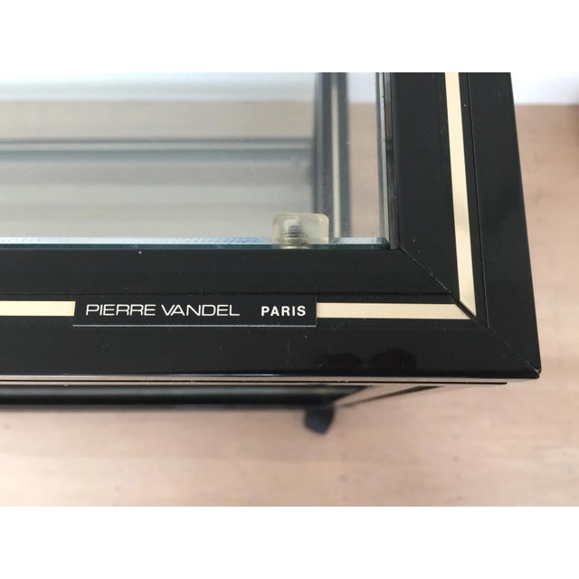 1970s 1970’s Pierre Vandel Mid-Century Modern Black Frame Bar Cart For Sale - Image 5 of 11