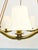 Metal Large Viennese Modernism Curved Brass Wave Chandelier by Hugo Gorge, 1940s For Sale - Image 7 of 18