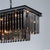 Modern Aloadecor Modern Linear Luxury Rectangular Fring Smoke Crystal Chandelier For Sale - Image 3 of 7