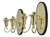 Art Nouveau Brass Wall Sconces in the style of Hoffmann, 1920s, Set of 2 For Sale