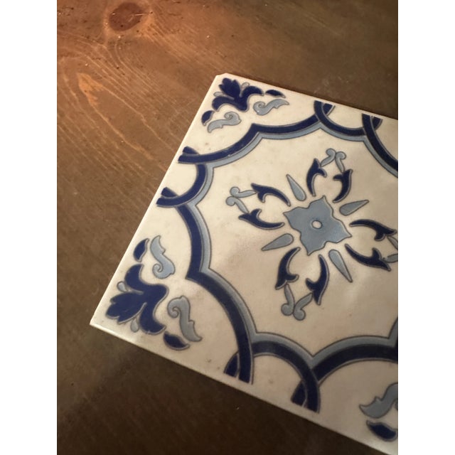 1970s Portuguese Blue and White Tile For Sale - Image 4 of 9