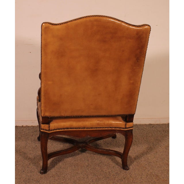 18th Century Regency Armchair in Walnut For Sale - Image 3 of 13