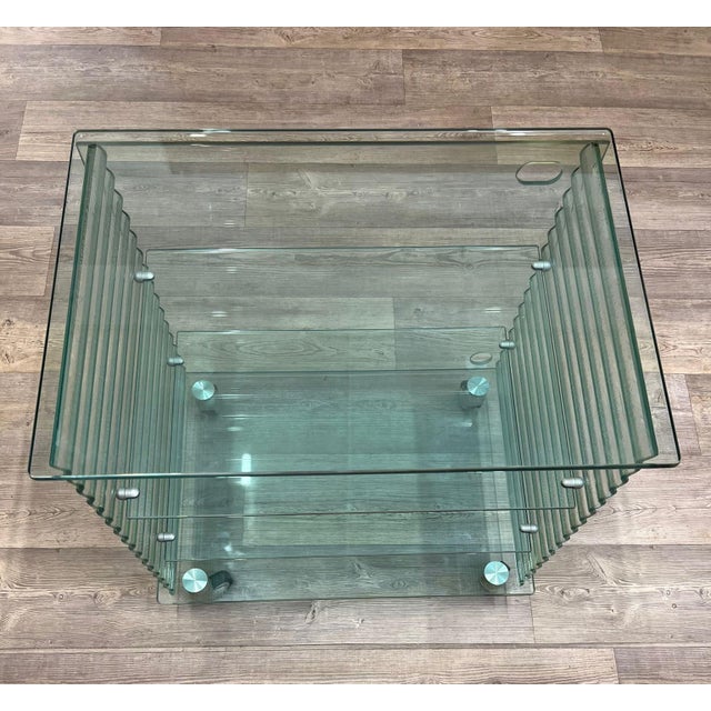 Tempered Glass Trolley from Fiam-Pesaro For Sale - Image 9 of 10