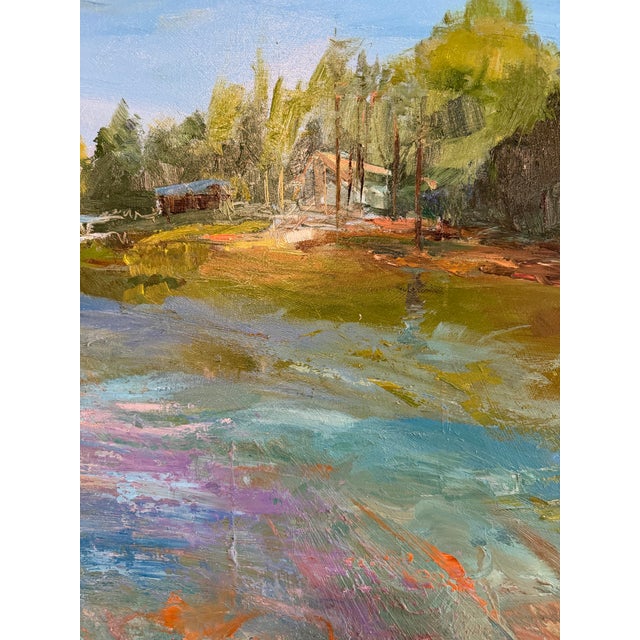Jumping In, Original Oil Painting by Julia Lawing For Sale - Image 4 of 4