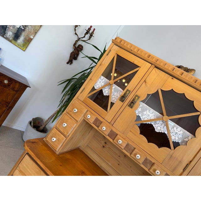 Art Nouveau Natural Wood Cupboard, 1890s For Sale - Image 12 of 13