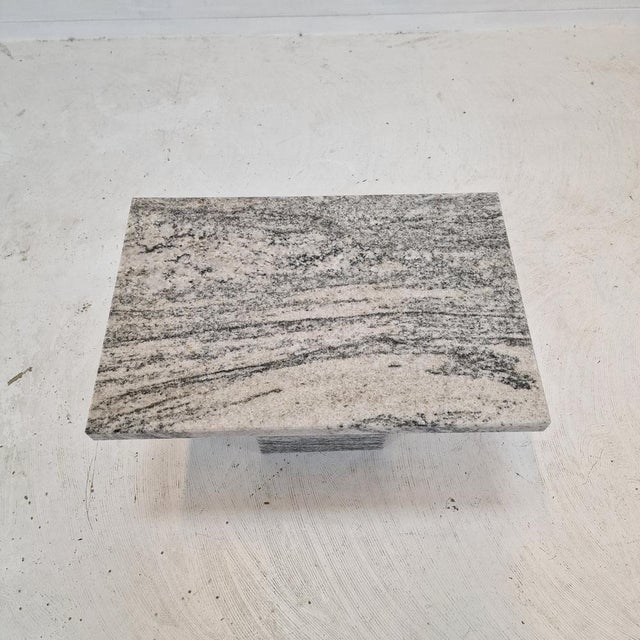 Mid-Century Modern Italian Coffee Table in Granite, 1980s For Sale - Image 3 of 15