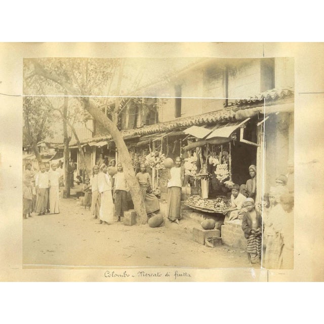 Ancient Views of Colombo and Aden is a set of 2 original vintage albumen prints on single cardboard: 25 x 34 cm. Size of...