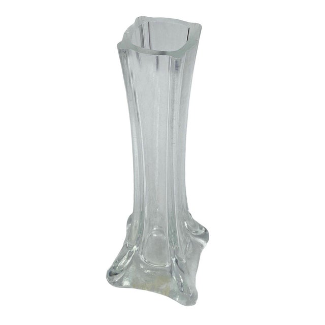 Postmodern 1980s Transparent Art Glass Flower Bud Vase by Royal Art Glass, Set of 10 For Sale - Image 3 of 12