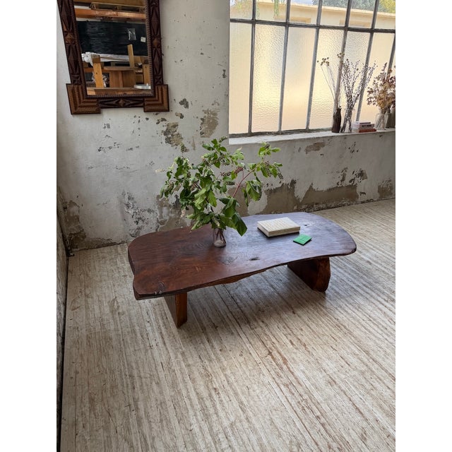 Brutalist Handcrafted Coffee Table, 1950s For Sale - Image 10 of 18