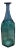 Kosta Boda Sweden Green and Blue Glass Bottle Vase For Sale