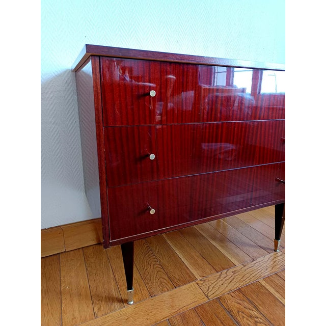 1950s Vintage Lacquered Wooden Dressing Table, 1950s For Sale - Image 5 of 12