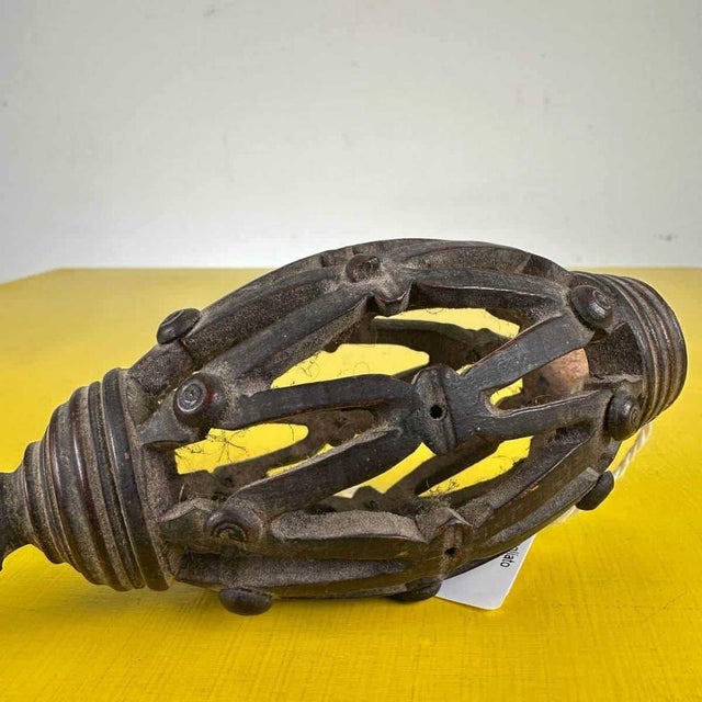 Wood Antique Carved Wooden Pinnacle For Sale - Image 7 of 12