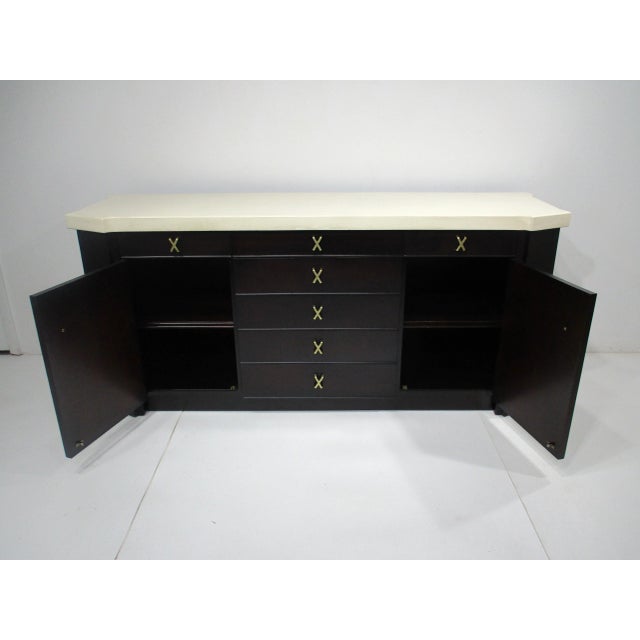 Brown Paul Frankl Cork Topped Sideboard Chest for Johnson Brothers Furniture For Sale - Image 8 of 11