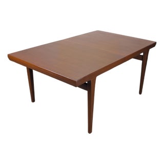 Scandinavian Mid-Century Modern Expandable Teak Dining Table, C1960s For Sale