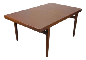 Scandinavian Mid-Century Modern Expandable Teak Dining Table, C1960s
