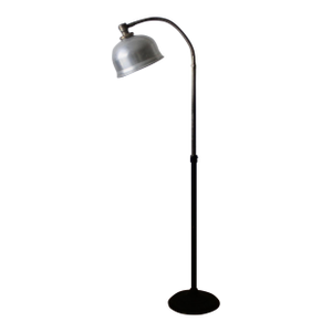 Vintage Early 20th Century Attributed to M. Brandt & Sons Industrial Style Gooseneck Spot Floor Lamp