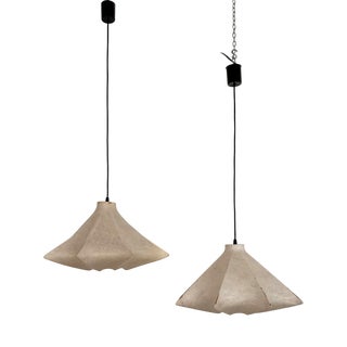 Italian Cocoon Pendants, 1960s, Set of 2 For Sale