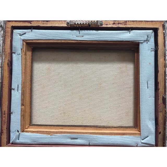 Vintage Maritime Oil Painting of Clipper Ship at Full Sail — Signed K. Maskell (K. Max) Nautical For Sale - Image 4 of 9