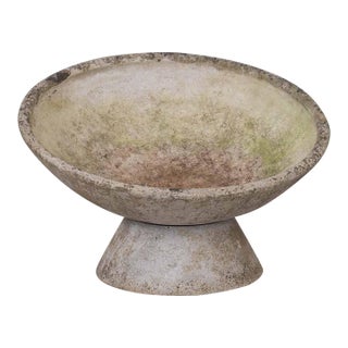 Willy Guhl 31" Concrete Bowl Planter, 1960s For Sale