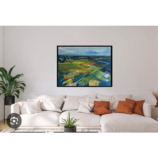 "Destination” is an abstract landscape that captures both a physical view and an inner longing—the place we all seek,...